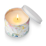 Gardenia Printed Tin Candle
