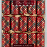 Harlequin Tartan Festive Crackers