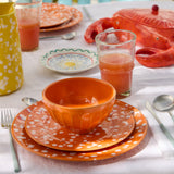 Rafaela Tangerine Dinner Plate