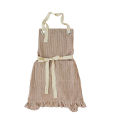 Ruffle Pin Stripe Apron