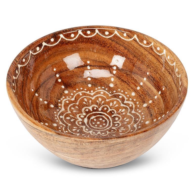 Wood Sunburst Bowl