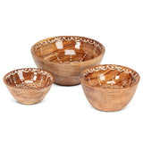 Wood Sunburst Bowl