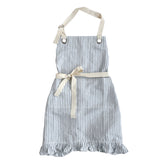 Ruffle Pin Stripe Apron