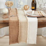 Colour Cascade Fringed Table Runner