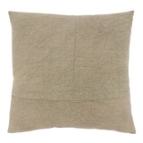 Throw Pillow with Stone Washed Floral Design