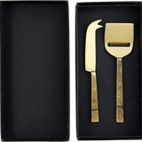 Gold Cheese Knives -  Set of 2