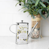 Stainless steel oil can