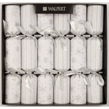 White Snowflakes & Stripes Nutcracker