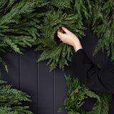 Norfolk & Cypress Mixed Real Touch Wreath