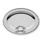 Silver Plated Crab Oval Platter