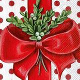 GUEST NAPKIN | A PRESENT FOR YOU WHITE RED
