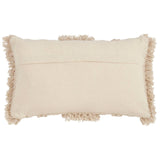 Fringe Stripe Pillow - Down Filled