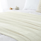 Darby Chenille Throw | Ivory