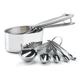 Stainless Steel Measuring Cups and Spoon Set