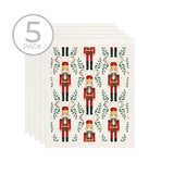 Traditional Nutcracker Sponge Cloth - Pack Of 5