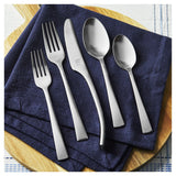 45 Piece Flatware Set Matted satin finished