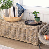 Rattan Storage Bench