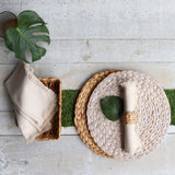 Palma Woven Placemat Round White