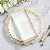 Open Stitch Border Cotton Decorative Napkins