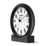 14" Runwell Clock | Chrome/Navy