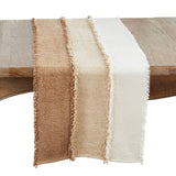Colour Cascade Fringed Table Runner
