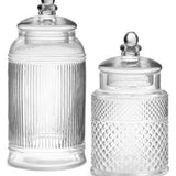 Textured Glass Jar