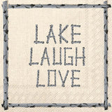 Lake laugh Love Cocktail napkins