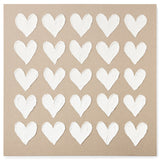 Hearts Wall Art Natural Canvas