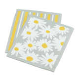 Daisies & Stripes Dishcloth