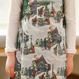 Caroling Oilcloth Kid's Apron - Winter