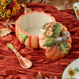 Harvest Morning Fall Pumpkin Tureen with Ladle