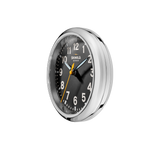 6" Runwell Clock | Chrome/Black