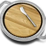 Wilton Armetale  Flutes and Pearls Cheese Board