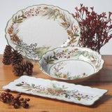 Winters Forest Christmas  Large Serving Bowl