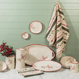 Hollyberry Stripes Kitchen Towel