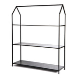 Metal House Frame Display Shelf