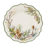 Winters Forest Christmas Round Platter | 14in
