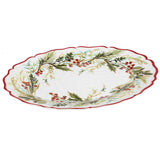 Christmas Gatherings Melamine Oval Platter