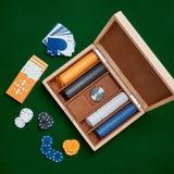 Lacquered Wood Poker Set