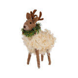 Wreath Felt Reindeer Ornament