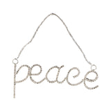 Rhinestone Word Ornament