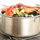 D5 Polished Stainless 8 Quart Stock Pot