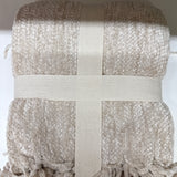 Darby Chenille Throw | Bisque