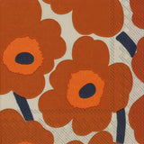 Unikko Terracotta Cocktail Napkin