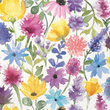 Summer floral cocktail napkin