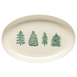 Christmas Tree Oval Platter