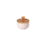 Pacifica Marshmallow Salt Cellar w/Oak lid