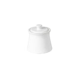Friso White Sugar Bowl w/Lid