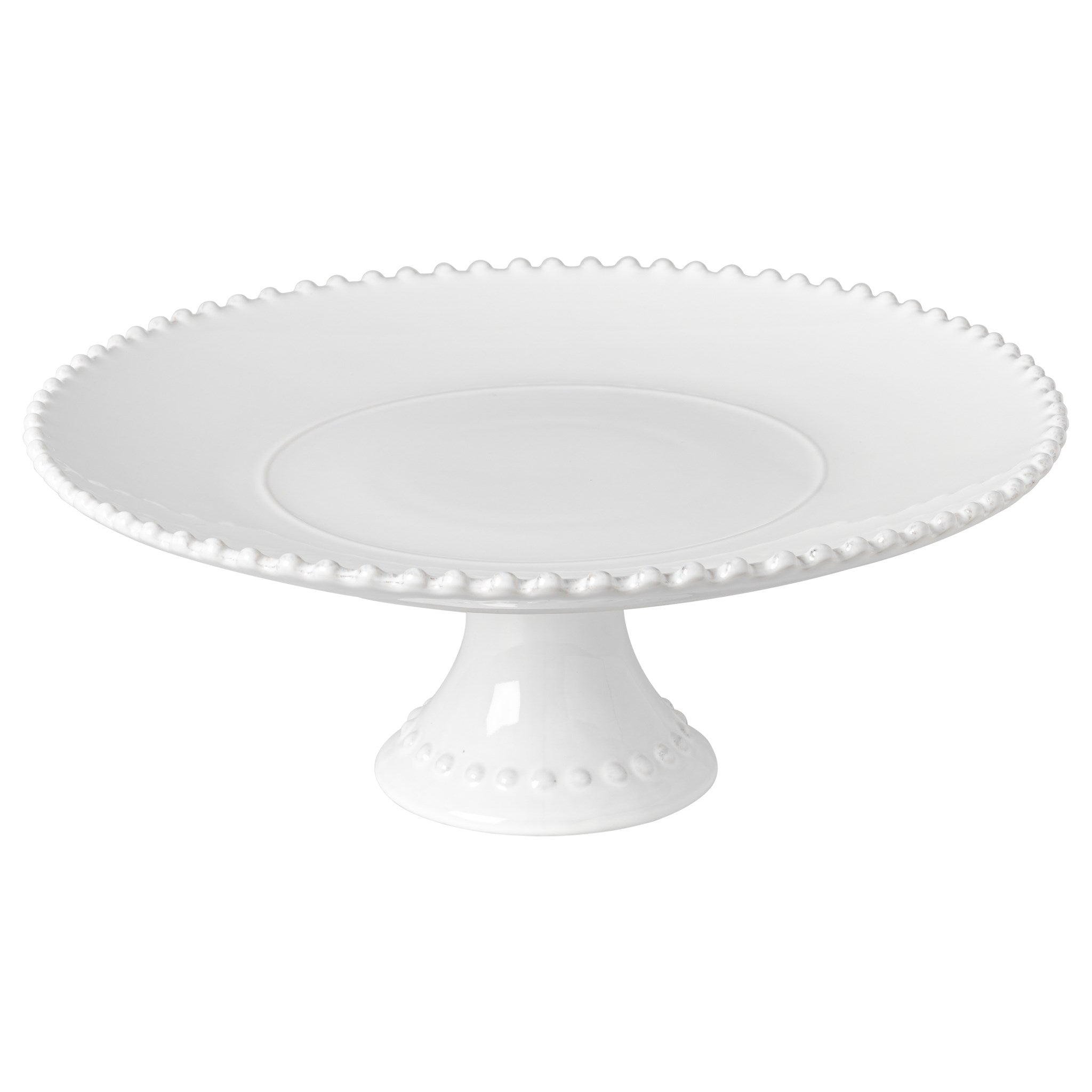 Pearl White Footed Plate
