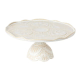 Cristal White Footed Plate